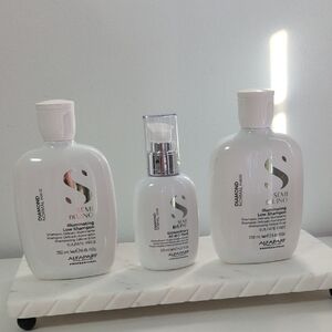 Semi di Lino Illuminating Shampoo & Serum Set - White